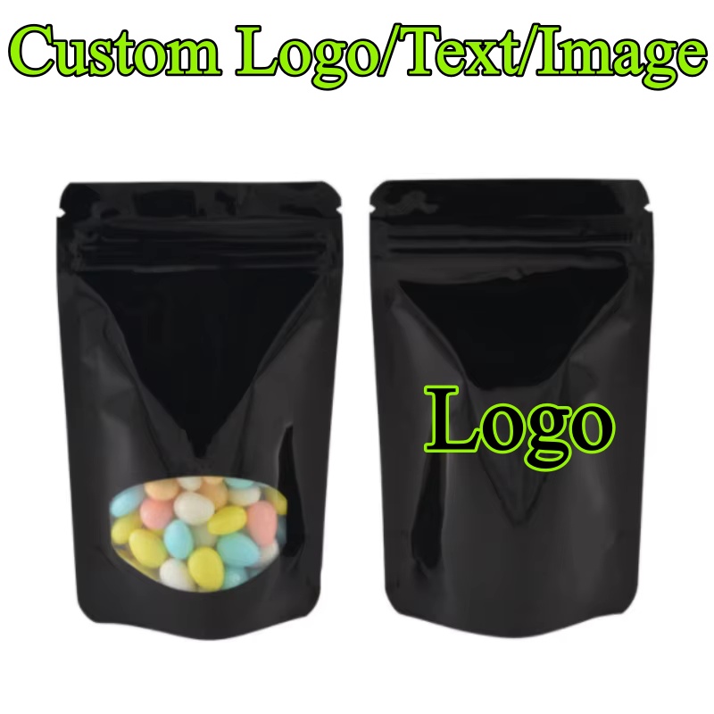 Sugar Scrub Coffee - 100PCS Aluminiumfolie Venster Ziplock Verpakking Zak