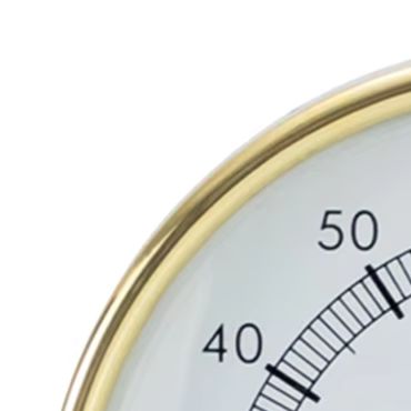 Spa And Wellness - Roestvrijstalen sauna-hygrometerthermometer 2 in 1 temperatuur-vochtigheidsmeter