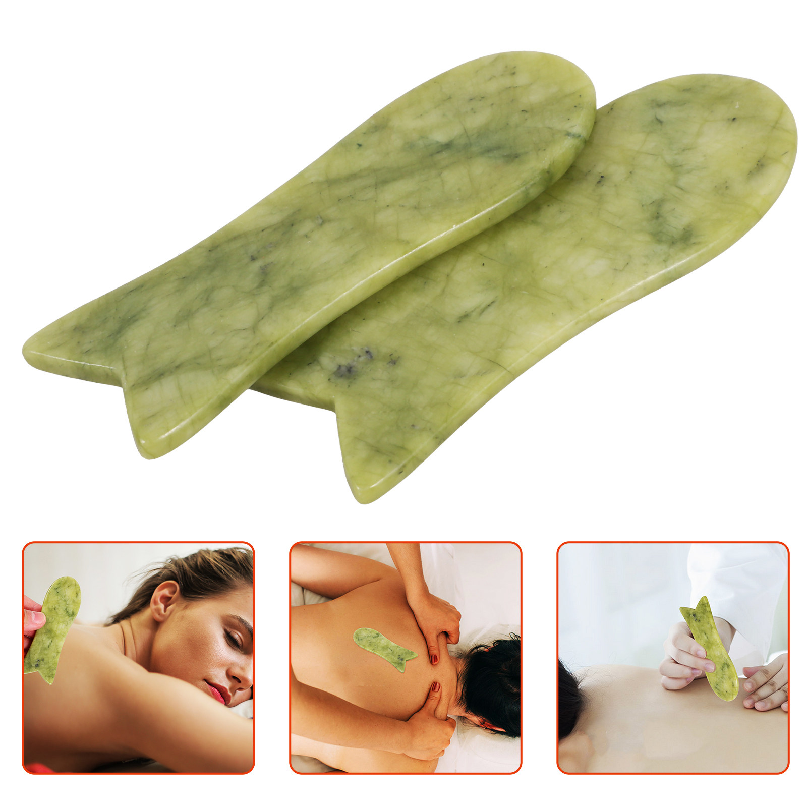 2 stuks natuurlijke jade Gua S - Spa And Wellness recensie en prijs