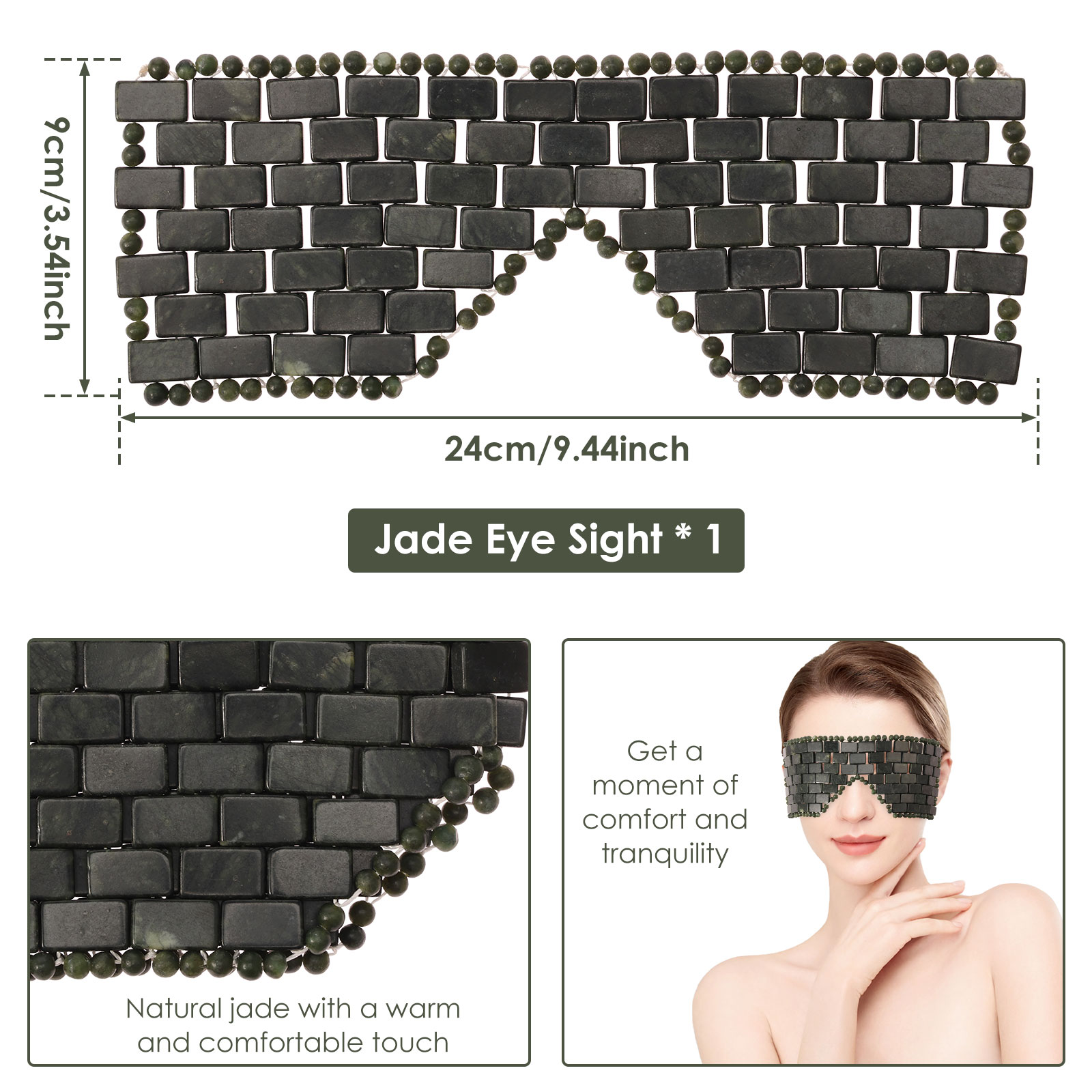 Jade Oogmasker Draagbare Jade  - Spa And Wellness recensie en prijs