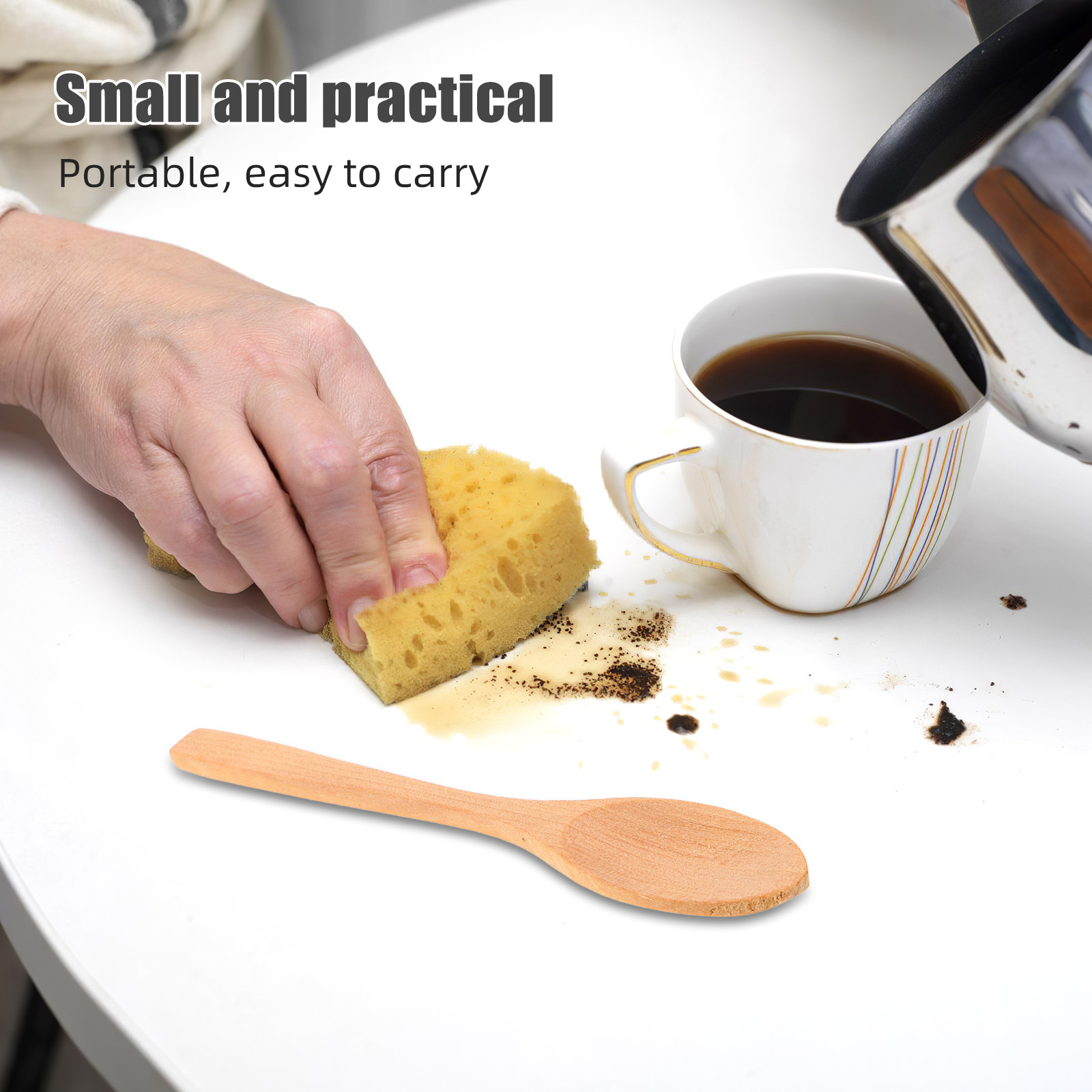 10 stuks houten mini-ijslepels - Sugar Scrub Coffee recensie en prijs